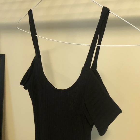 Off-Shoulder Black Dress - Picture 2 of 4